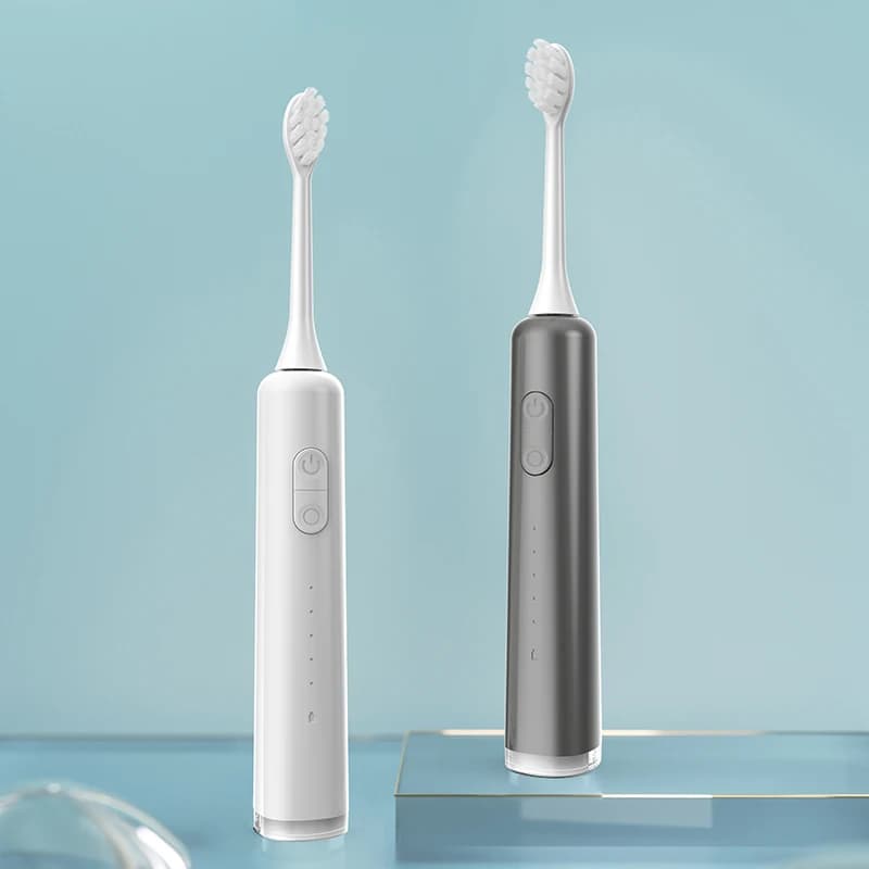 SUBORT Wave Spazzolino elettrico oscillante e vibrante Spazzolino elettrico sonico per adulti USB-C ricaricabile con 2 testine