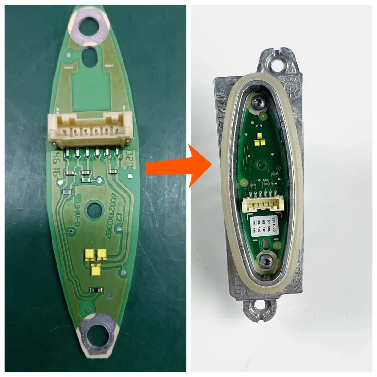 Modulo LED per Fari con Occhio d'Angelo e Luci Diurne OEM 80A998473 80A998474 per Audi Q5 2018-2020 6002TZ0177 6002TZ0178