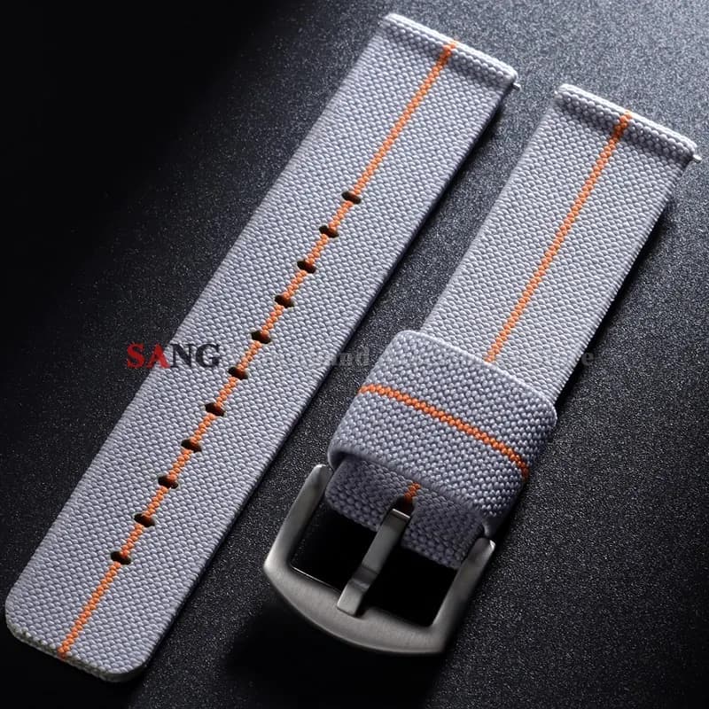 Army Military Woven Elastic Straps 18mm 20mm 22mm 24mm Nylon Watch Band Quick Release Wristband Black Rose Gold Buckle Bracelets