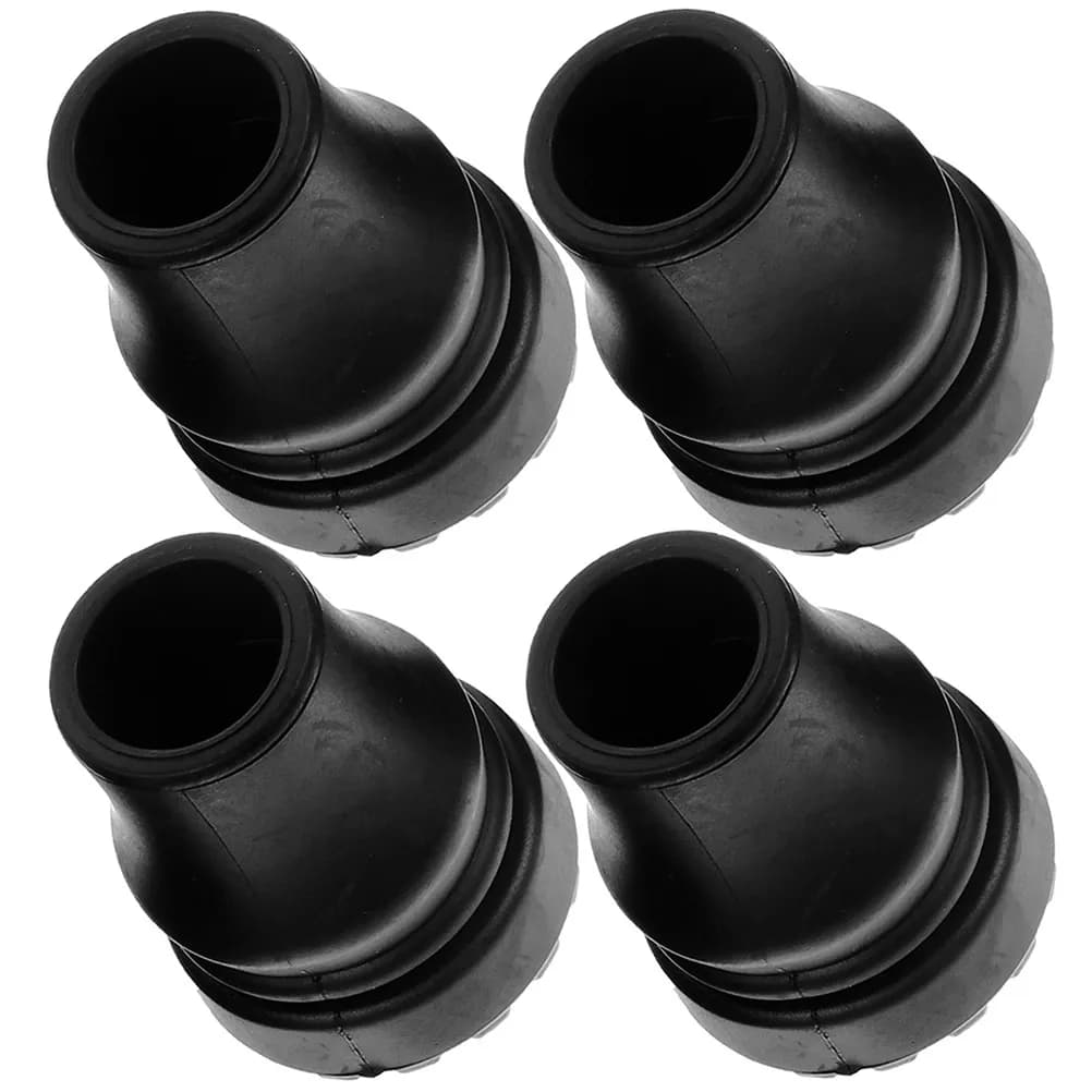 4Pcs Premium Non-Slip Cane Tips Replacement for Crutches Walking Sticks Trekking Poles Thickened Anti-Wear Plastic Foot Covers