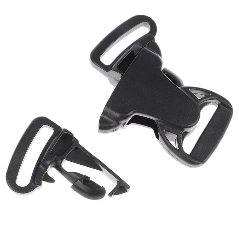 25mm 3 Way Three Point Side Release Buckle Quick Plastic Black Baby Carrier Accessory Car Seat Bag Webbing Backpack