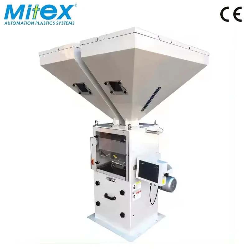 Miscelatore Gravimetrico di Alta Precisione, Macchina Industriale in Acciaio Inox per Miscelazione Accurata di Materie Prime Plastiche