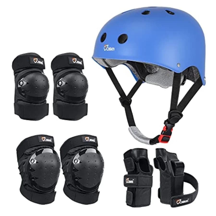 Attrezzatura Protettiva per Pattinaggio, Casco per Skateboard per Adulti, Ginocchiere e Gomitiere con Protezioni per Polsi per Pattinaggio in Linea e Skateboard S