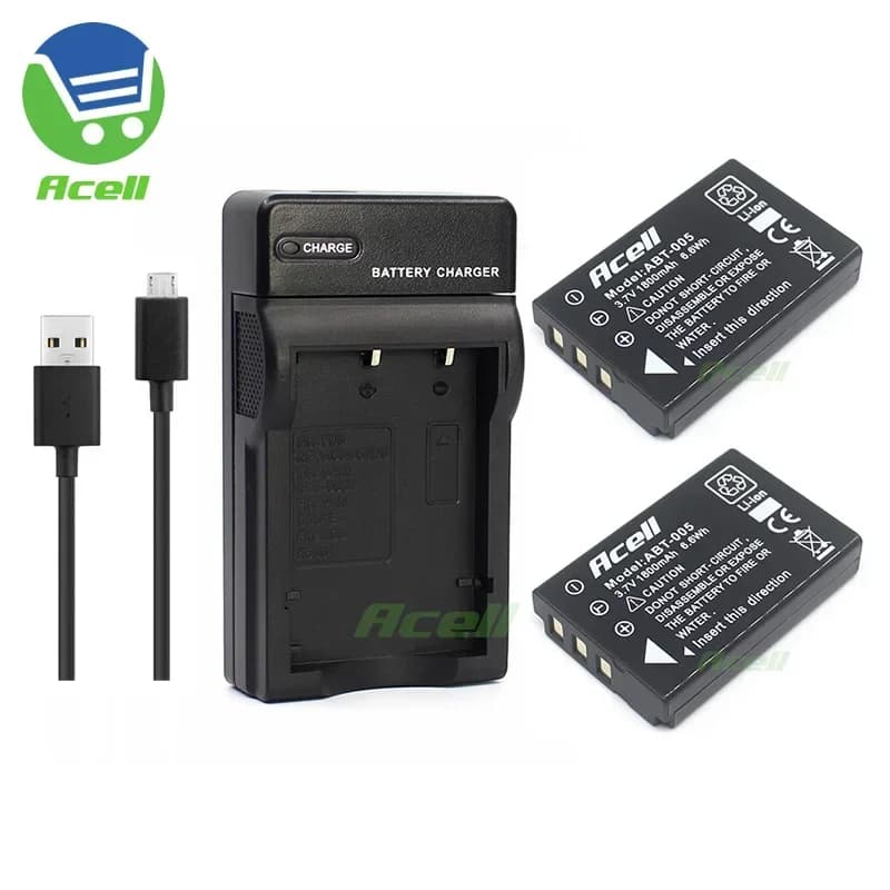 USB Charger or NP-120 (1ICP10/34/50) 1800mAh Battery for MINOLTA MN200NV MN88NV MN35Z 20MP 35X Optical Zoom Wi-Fi Bridge Camera
