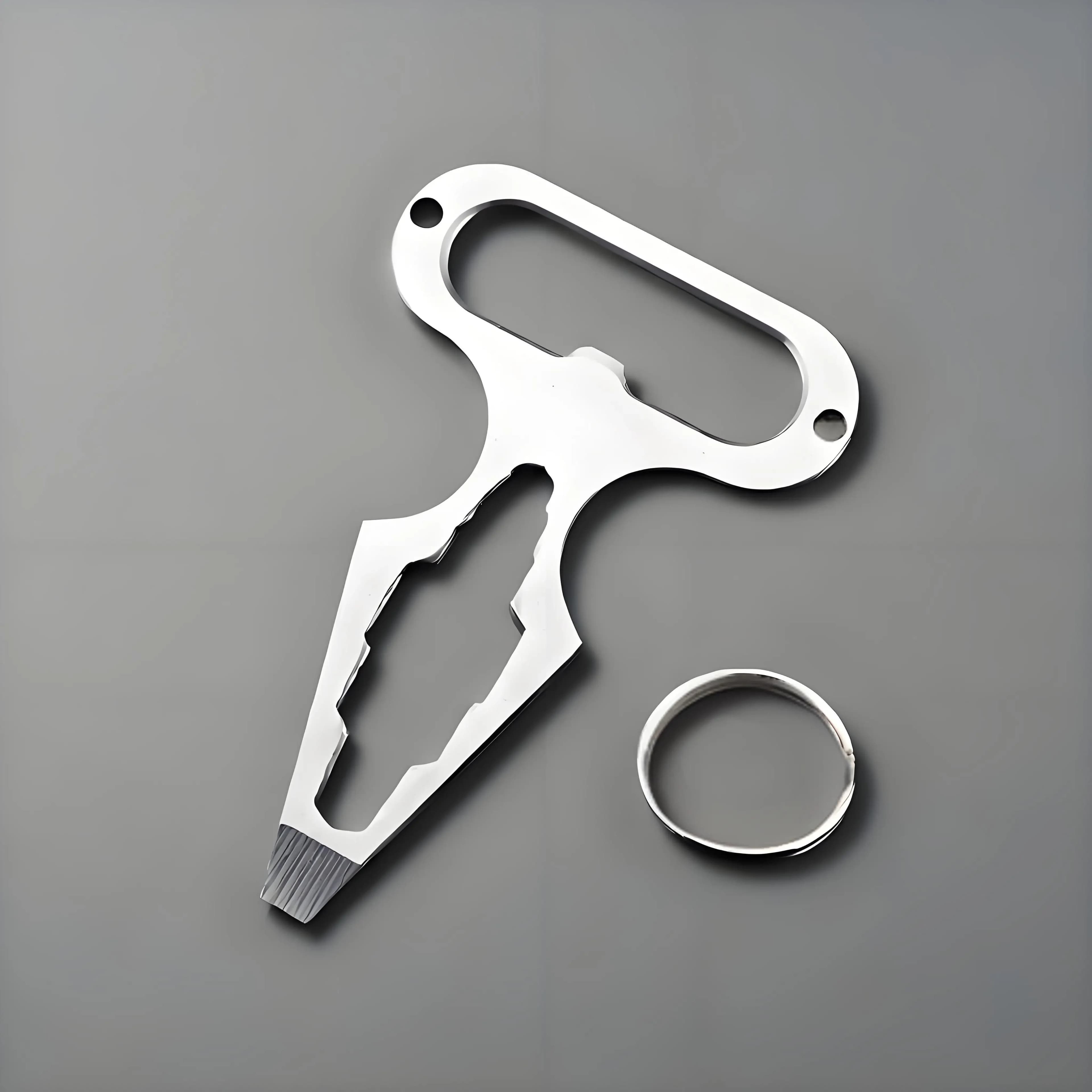 Self Defense Weapons Outdoor EDC Survival Tool Defence Personal Keychian Stinger Bottle Combination Opener Wrench for Men Women