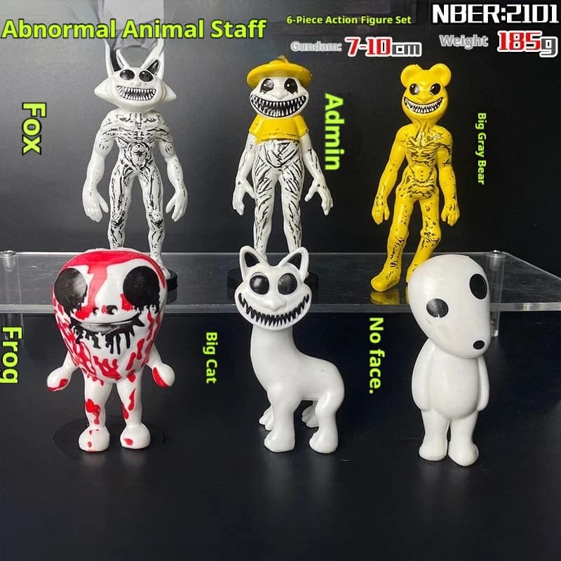 Action Figure Zoonomaly: Modelli di Mostri Spaventosi e Animali da Collezione per Appassionati di Horror - Ornamenti da Scrivania