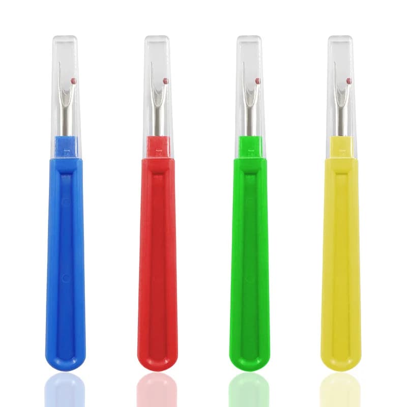 5 pz/lotto manico in plastica filo di acciaio taglierina cucitura scarificatore punto rimozione coltello ago arti accessori per cucire fai da te strumenti per cucire