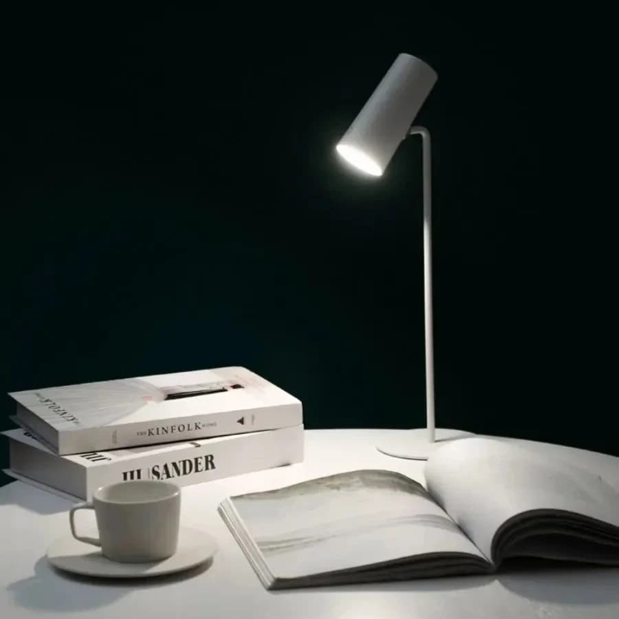 Lampada da Tavolo con Protezione per gli Occhi Effetto Tramonto, Dimmerabile a Tocco, Luce da Lettura per Studio, Camera da Letto, Comodino, Scrivania, Decorazione, Lampada Fotografica
