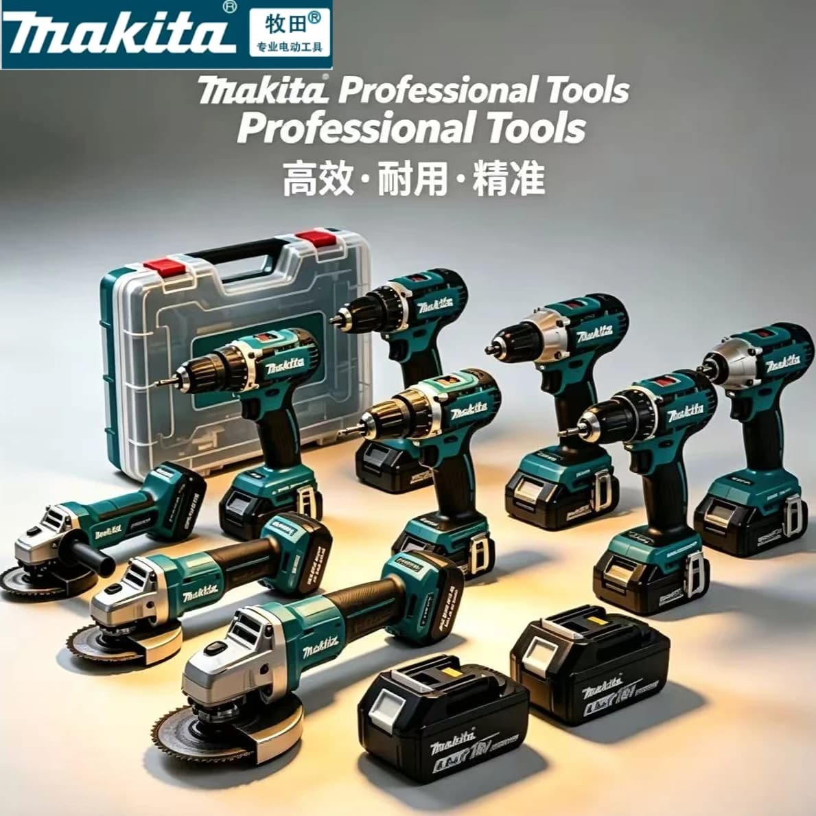 Batteria per utensili Makita 18V 5Ah 6Ah 9Ah originale nuova al 100% a lunga durata + caricabatterie, per trapano a percussione ricaricabile al litio DDF487 per uso domestico
