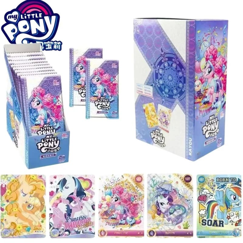 Nuovo My Little Pony Twilight Sparkle Pack Volume 5 Gioco di carte Cartoon Pinkie Pie Carta da collezione Anime Merchandise Regalo di festa