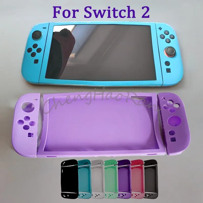 Custodia in silicone colorata 1PC per Switch 2 Custodia protettiva per console di gioco NS2 Joy-Con Copertine facili da installare per custodia in silicone NS 2