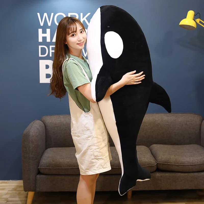 Creativo 60-100CM enorme Killer balena peluche cuscino per dormire peluche peluche Ocean Shark bambole per bambini ragazzi regalo
