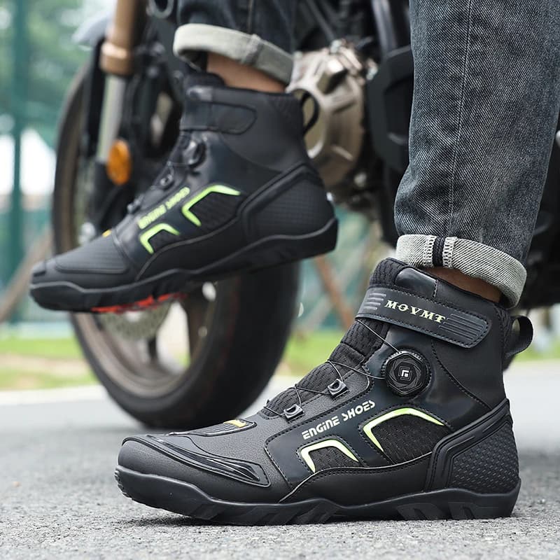 Motorbike Boots for Men Motorcycle Boots Protective Shoes for Riders Adventure Motorcycle Boots, Street Riding Motorcycle Shoes