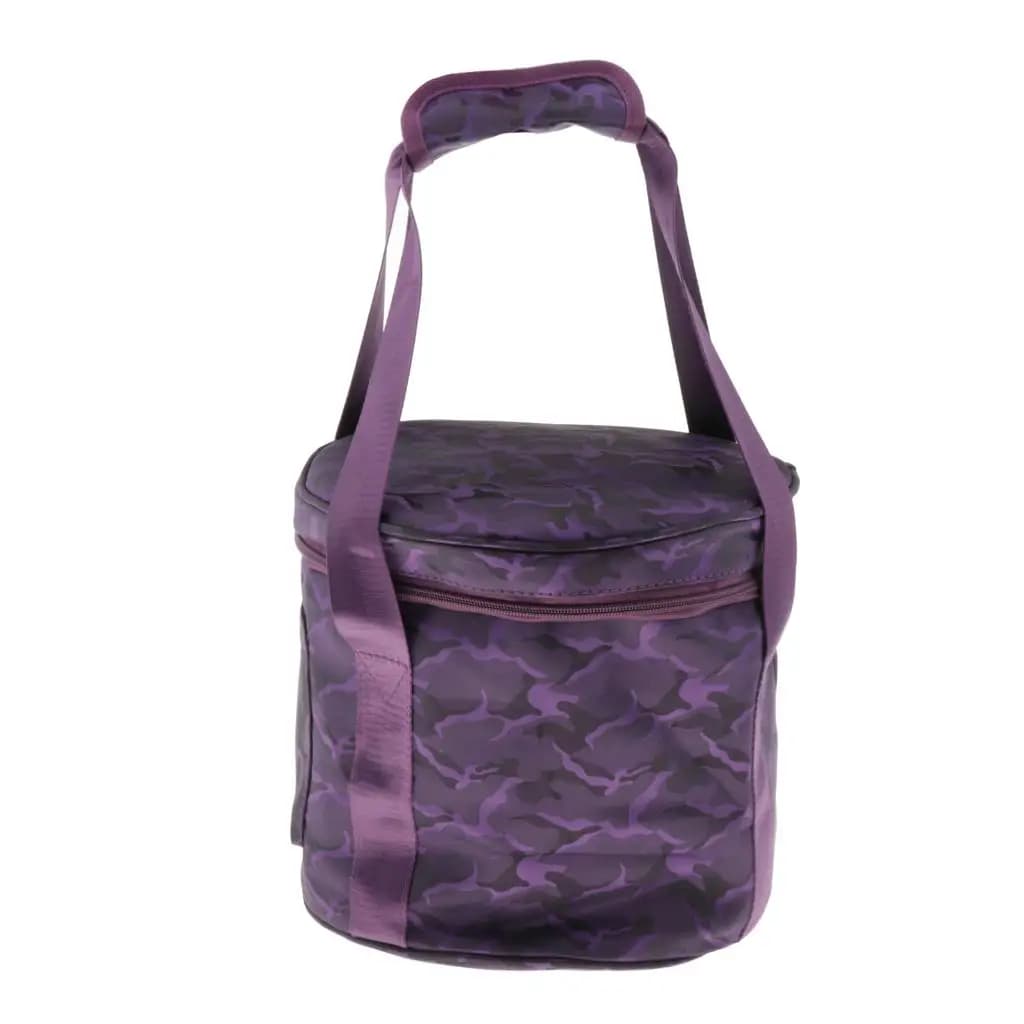 Stackable Quartz Bowl Bag Protective Carry Case with Mallet Pocket for Crystal Singing Bowls Travel Use