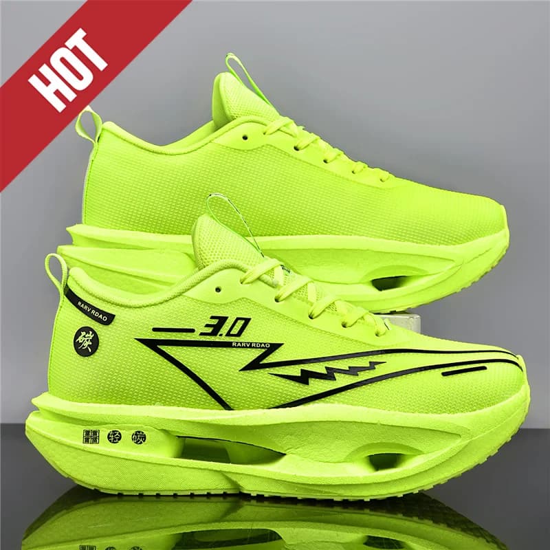 Scarpe da Corsa con Piastra in Carbonio, Professionali per Maratona, Traspiranti e Leggere per Uomo e Donna, Comode Sneakers Atletiche Antiscivolo