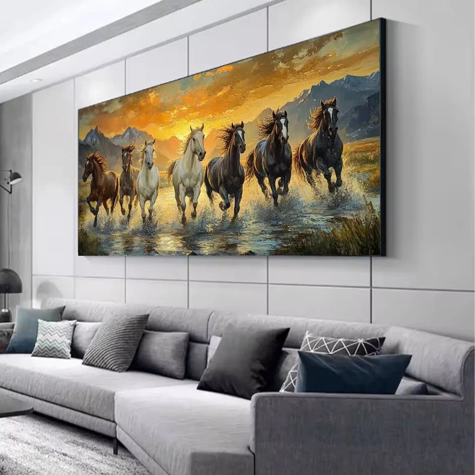 5D Full Square Round Stones Mosaic DIY Diamond Painting 2026 Novel Mosaic Embroidery Horse Cross Stitch Kit Home Decoration Gift