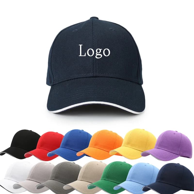 Logo personalizzato Berretto da baseball casual Unisex Tinta unita Ricamo Stampa Cappello da sole da donna Outdoor Travel Fashion Berretti con visiera Donna