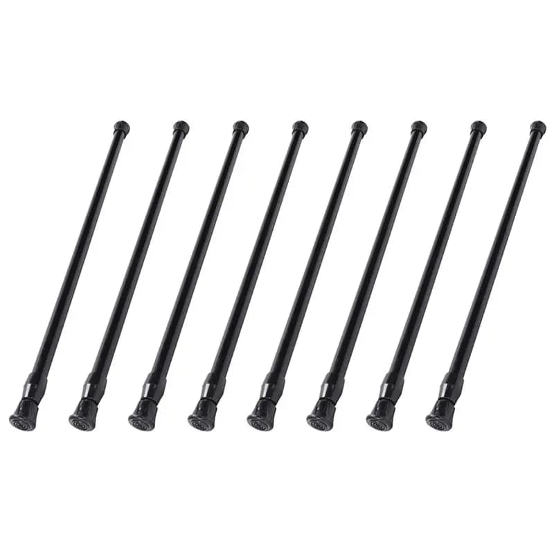 FAST-8X Spring Extendable Loaded Curtain Rail Pole Telescopic Bath Window Tension Rod,40-70Cm