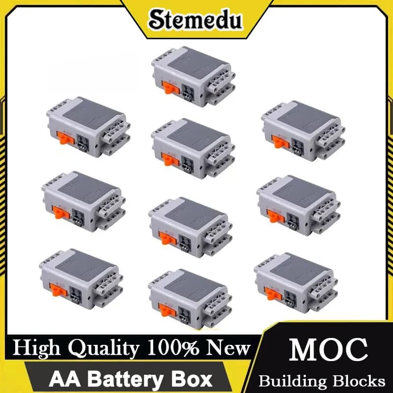 8881 Scatola batteria AA per blocchi di costruzione Funzioni multiple di potenza Set di modelli PF Parti tecniche MOC compatibili con tutte le principali marche