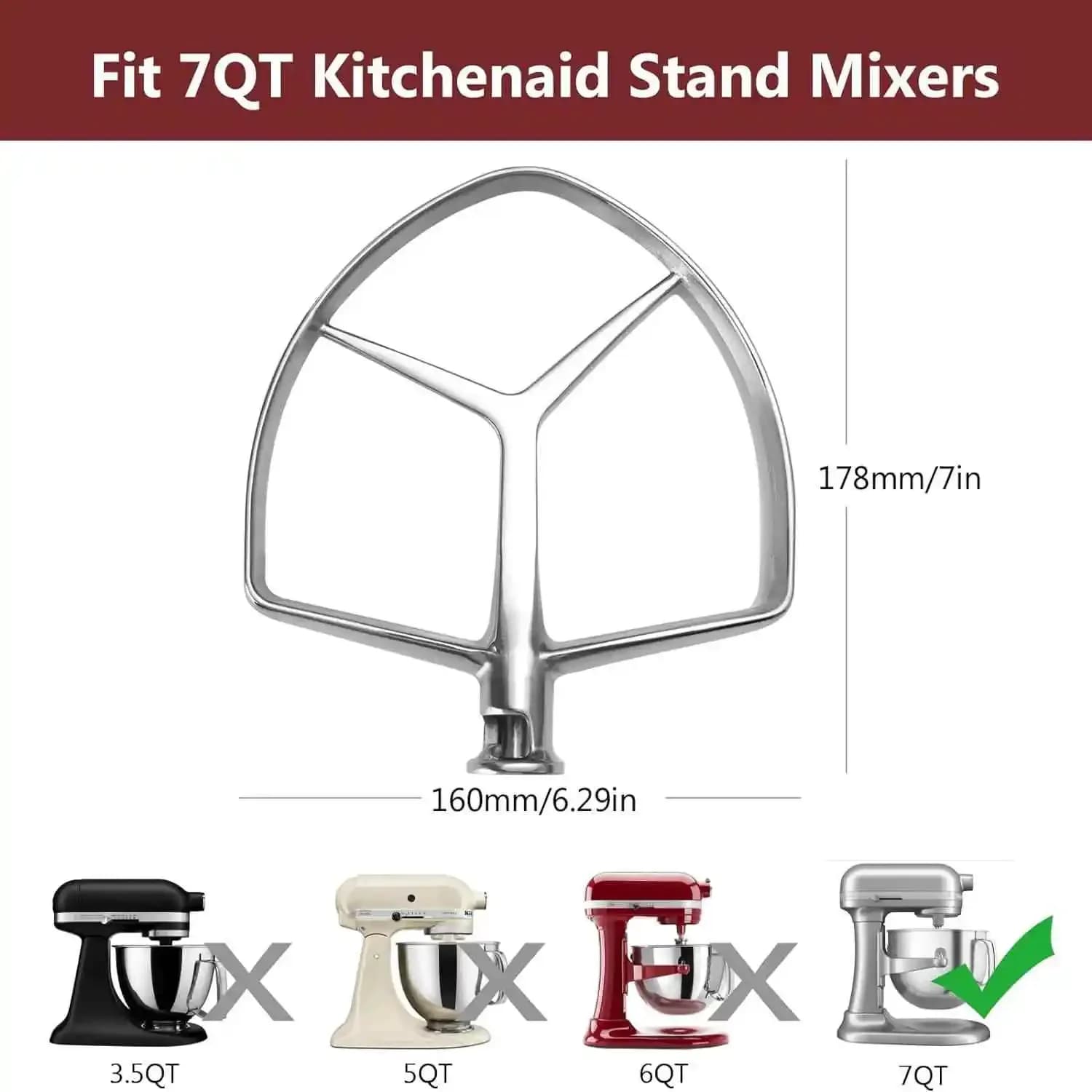 Per Kitchenaid miscelatore da 7 litri, parti di attacco ausiliario, accessori, paletta ausiliaria per mixer da terra