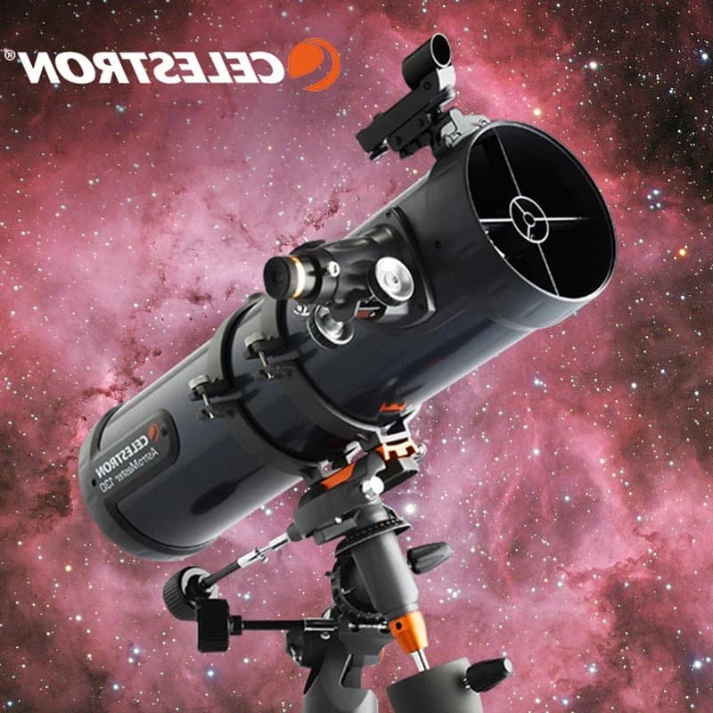 Telescopio astronomico Celestron 130EQ, visione stellare professionale, strumento equatoriale CG-3, 1,25 pollici, staffa regolabile