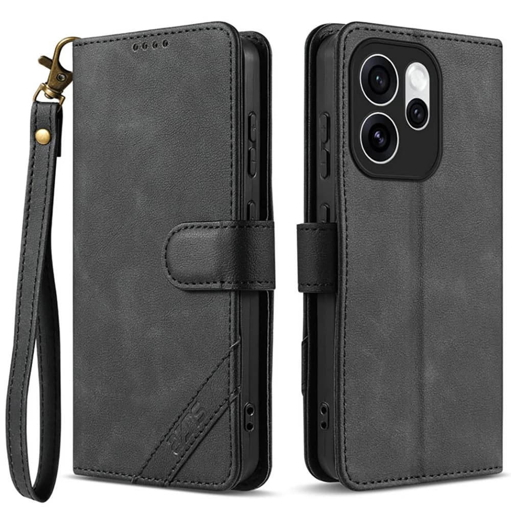 Custodia a Libro in Pelle con Blocco RFID per OPPO Reno15 Pro Max, Reno14, Reno13, Reno15 Pro, Reno13 5G - Lussuosa Cover a Portafoglio
