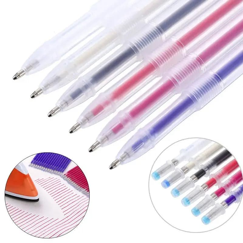 Set of 10 Naturally Erasable Magical Pennarellis, Fabric Pens that Disappear with the Temperature, Sewing Accessories and Fai-da- ♪