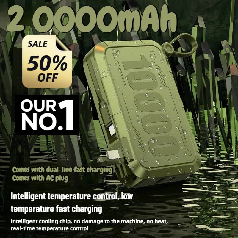 La banca di potere di ricarica super veloce PD22.5W da 20000 mAh viene fornita con cavo con spina CA e alimentatore mobile per iPhone Xiaomi Samsung