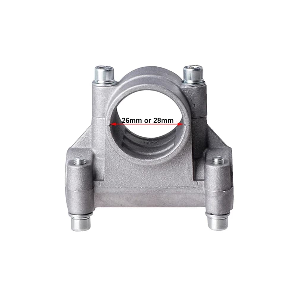 Supporto per maniglia in alluminio di ricambio Supporto per staffa per maniglia da 26/28 mm Supporto portatile per tubo per decespugliatore portatile