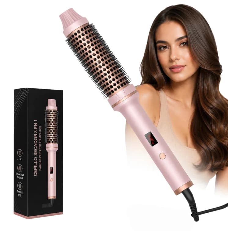 PTC Heat-Heated Thermal Brush Ceramic Hair Brush Hot Brush Creates loose and voluminous hair brush