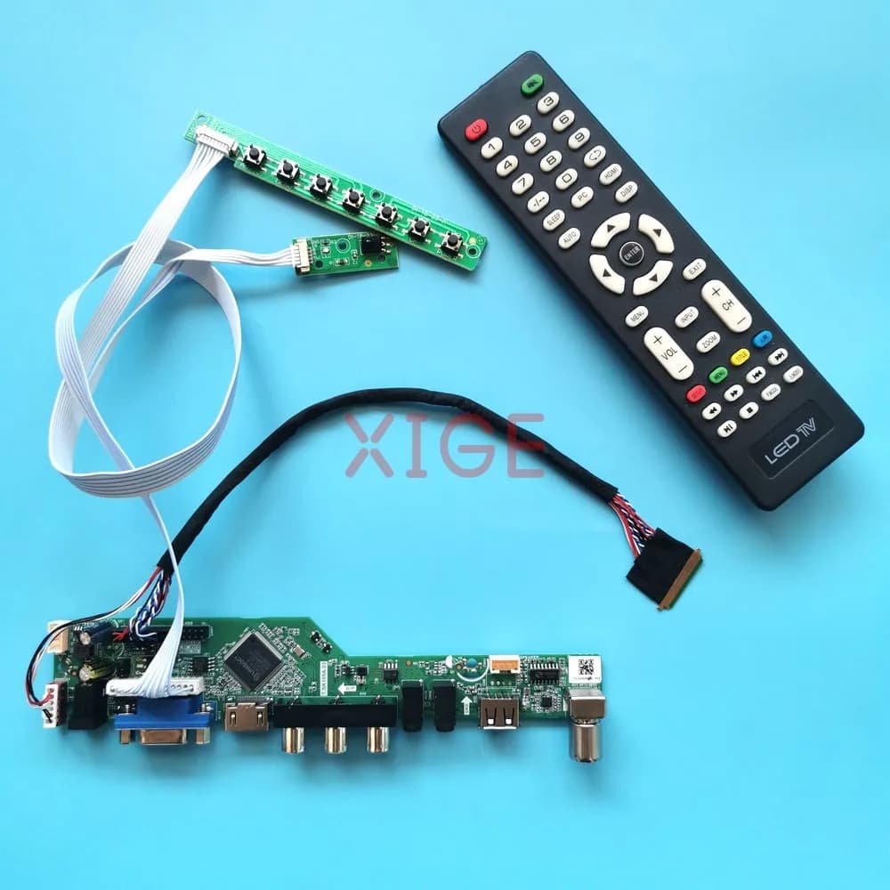 For N156BGE-L11/L21/L31/LA1/LB1 Controller Driver Board 1366x768 TV Analog Laptop Panel USB+AV+VGA+HDMI LVDS 40Pin 15.6" DIY Kit