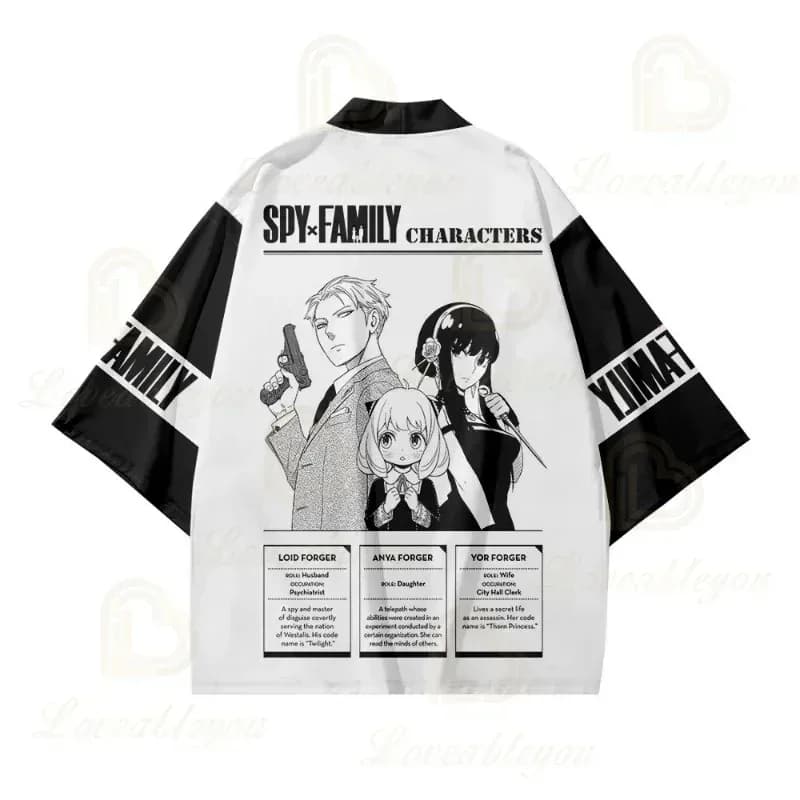 Anime SPY×FAMILY Giappone Kimono Ania Haori Cartoon Cosplay Camicia Cappotto Donna Uomo Abiti estivi Bambini Ragazzi Ragazze Pigiama BFD65GFG35
