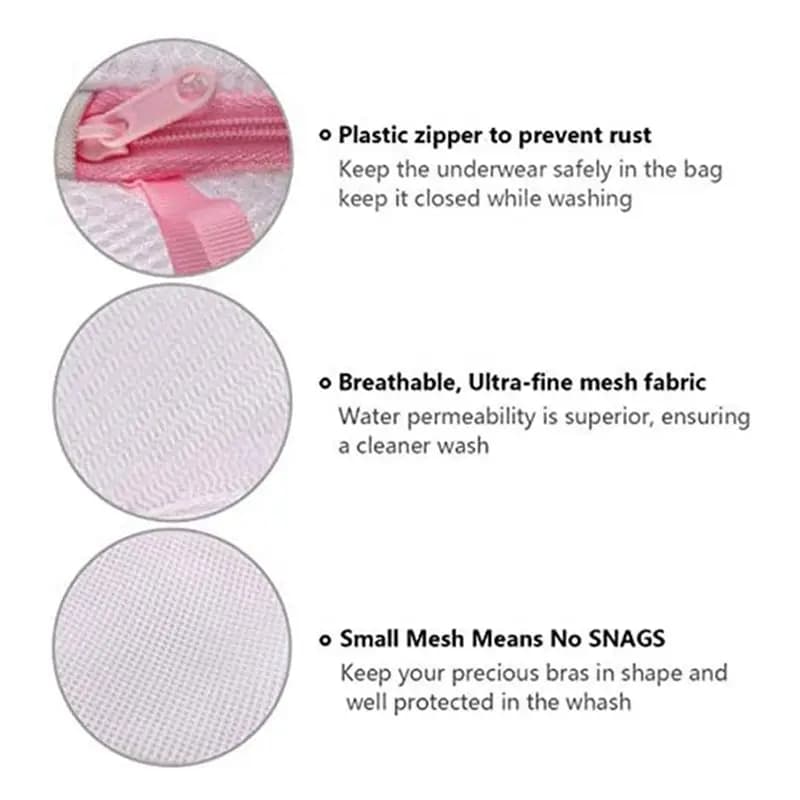 A75K linen bag, linen bag made of mesh fabric, reusable linen bag, set of 10 pink
