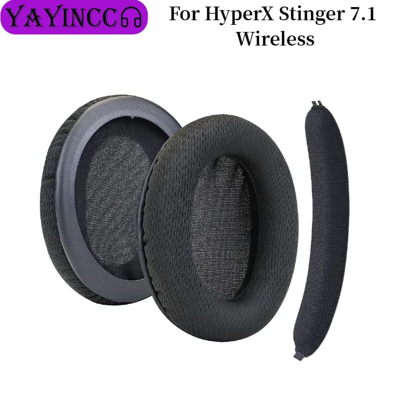 Cuscinetti auricolari di ricambio in schiuma per cuffie wireless HyperX Stinger 7.1, guaine per auricolari/cuffie, parti di ricambio per cuffie