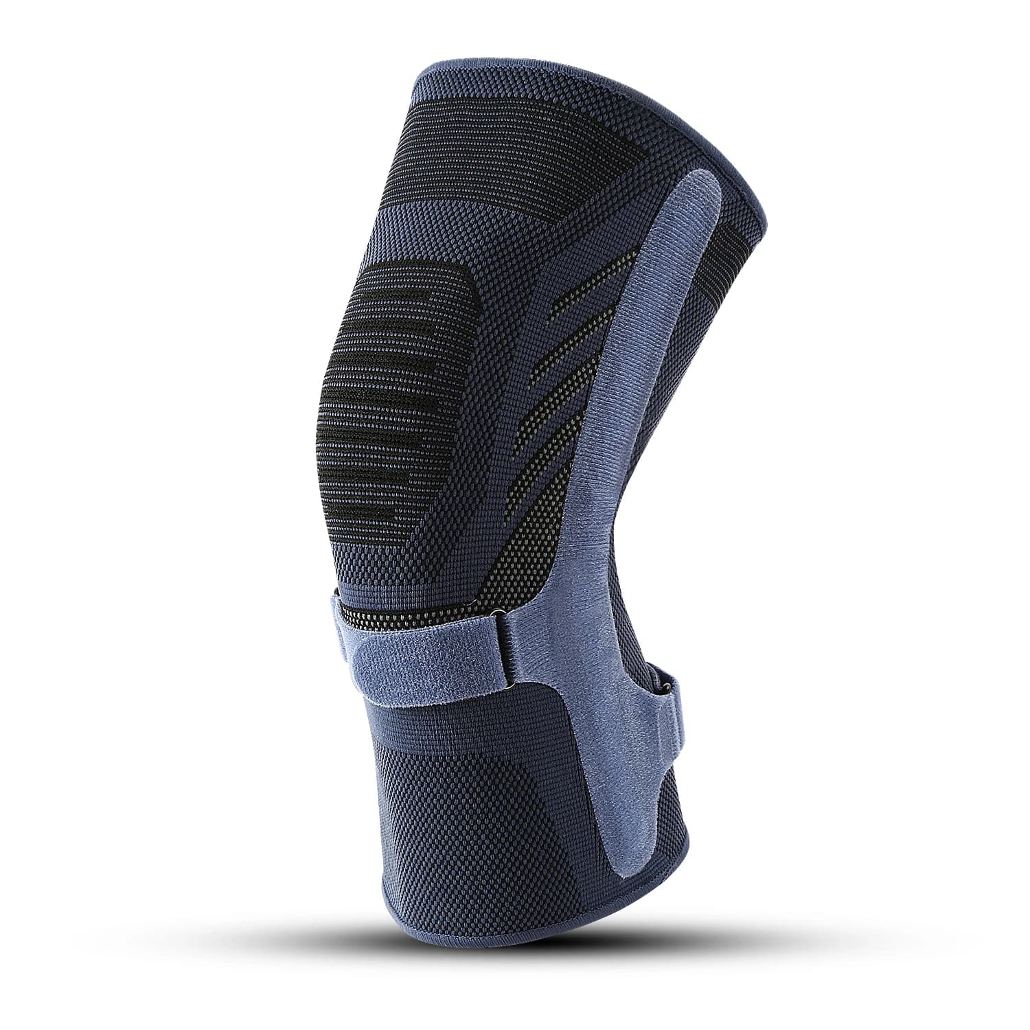 1 Pezzo Ginocchiera con Cinghia, Supporto Mediale Rotulare, Protezione in Silicone per Menisco, Ginocchiera Sportiva per Basket e Corsa