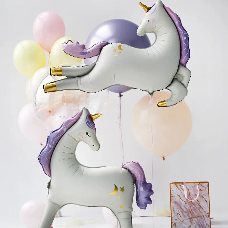 1pc Nuovo 3D Cavallo In Piedi Foil Palloncino Cartoon Opaco Retro Cavallo Festa di Compleanno Baby Shower Decorazione Palloncini Foglio di Alluminio