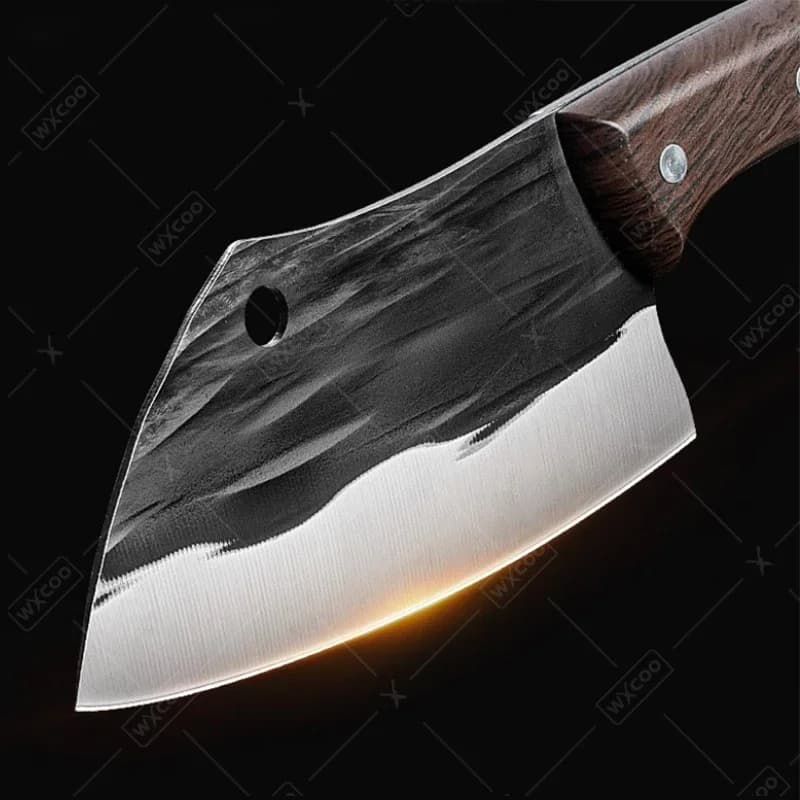 WXCOO Kitchen Knife Ultra Household Japanese Meat Butcher Cooking Chef Paring Stainless Steel Forged Cleaver