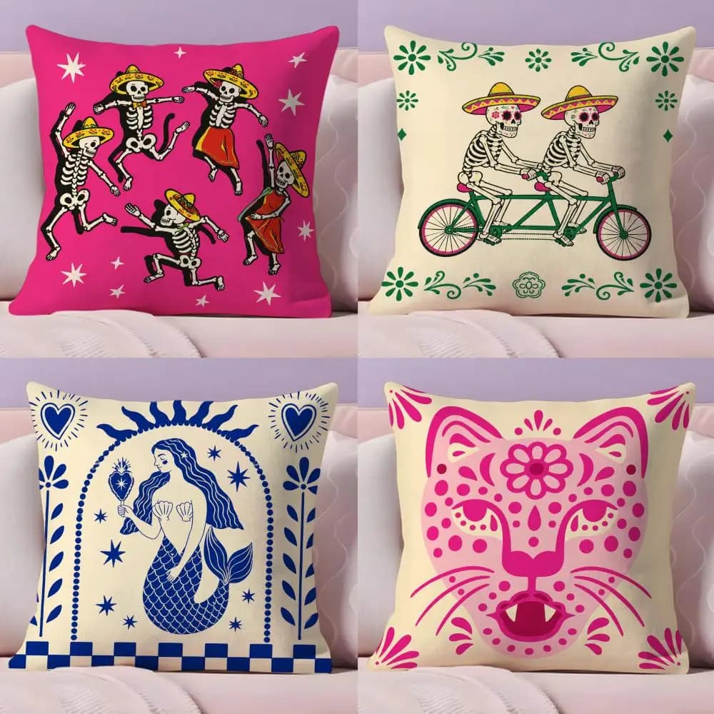 Fodera per cuscino Nordic Boho Sun Leopard Palm in peluche corto, stampata su entrambi i lati, morbida, con cerniera nascosta, per decorazioni casa e camera da letto