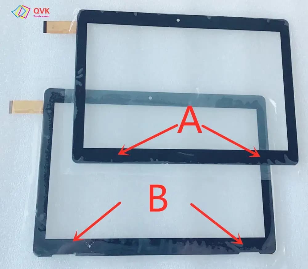Touch screen nero per Innjoo F104 IJF104BLK TIME2 F104 3G con logo P/N DH-10243A1-PG-FPC572 Pannello touch capacitivo