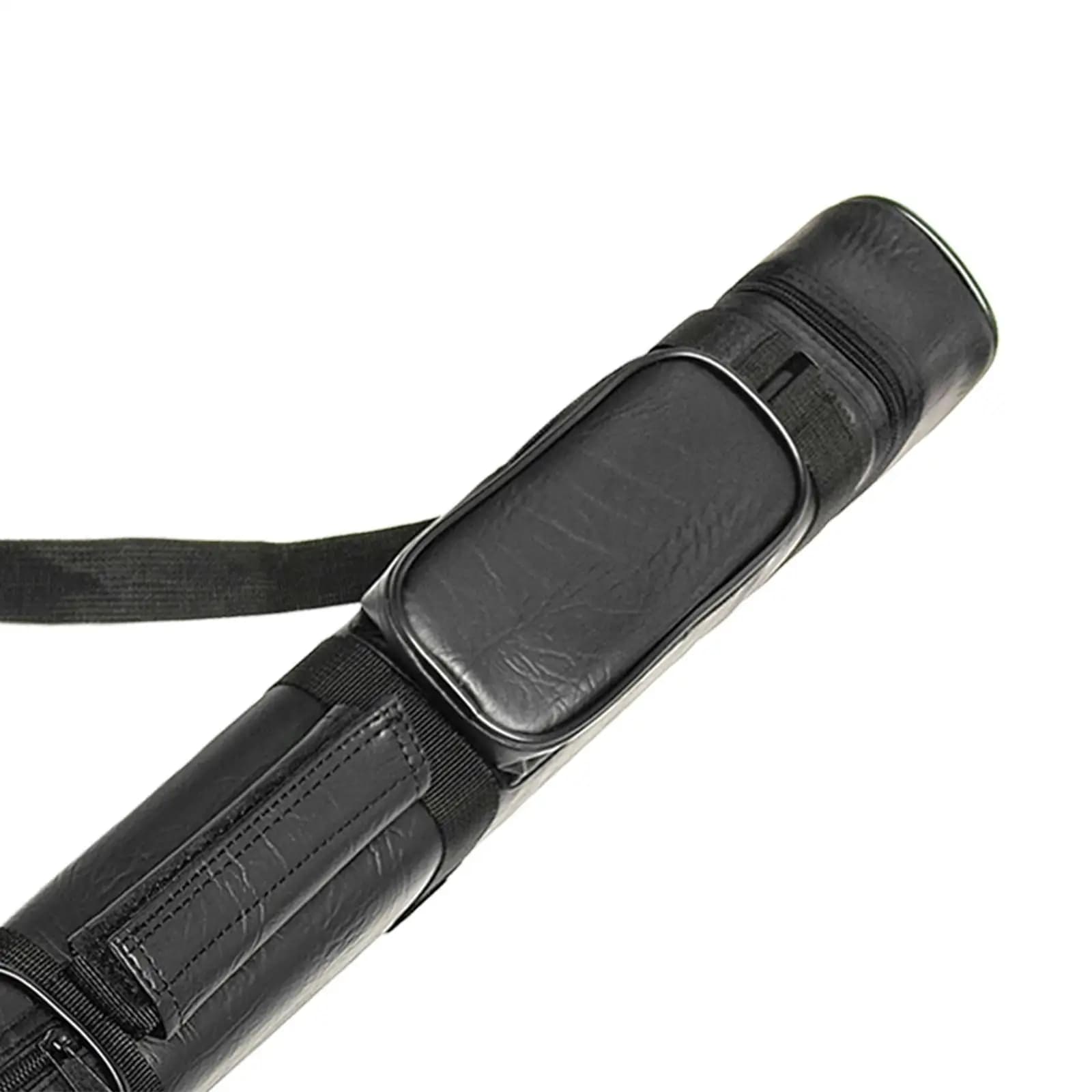 Billiard Cue Carrying Bag PU Leather 4 Hole Design Billiard Rod Storage Box for Billiards Training Equipment