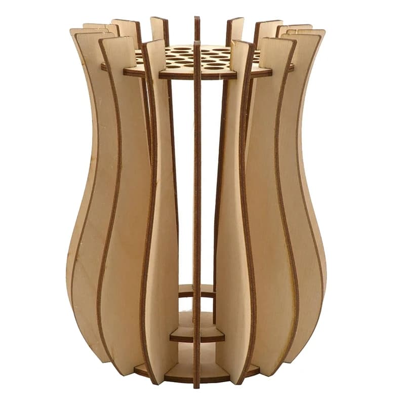 Vaso, vaso di Puzzle in legno, espositore per Set di blocchi di costruzione di Bouquet finti, regalo per gli amanti dei fiori