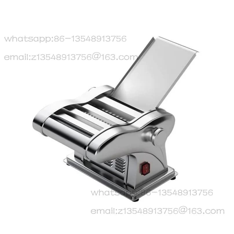 110V Stainless Steel Small Home Electric Pasta Maker Automatic Noodle & Dumpling Skin Machine