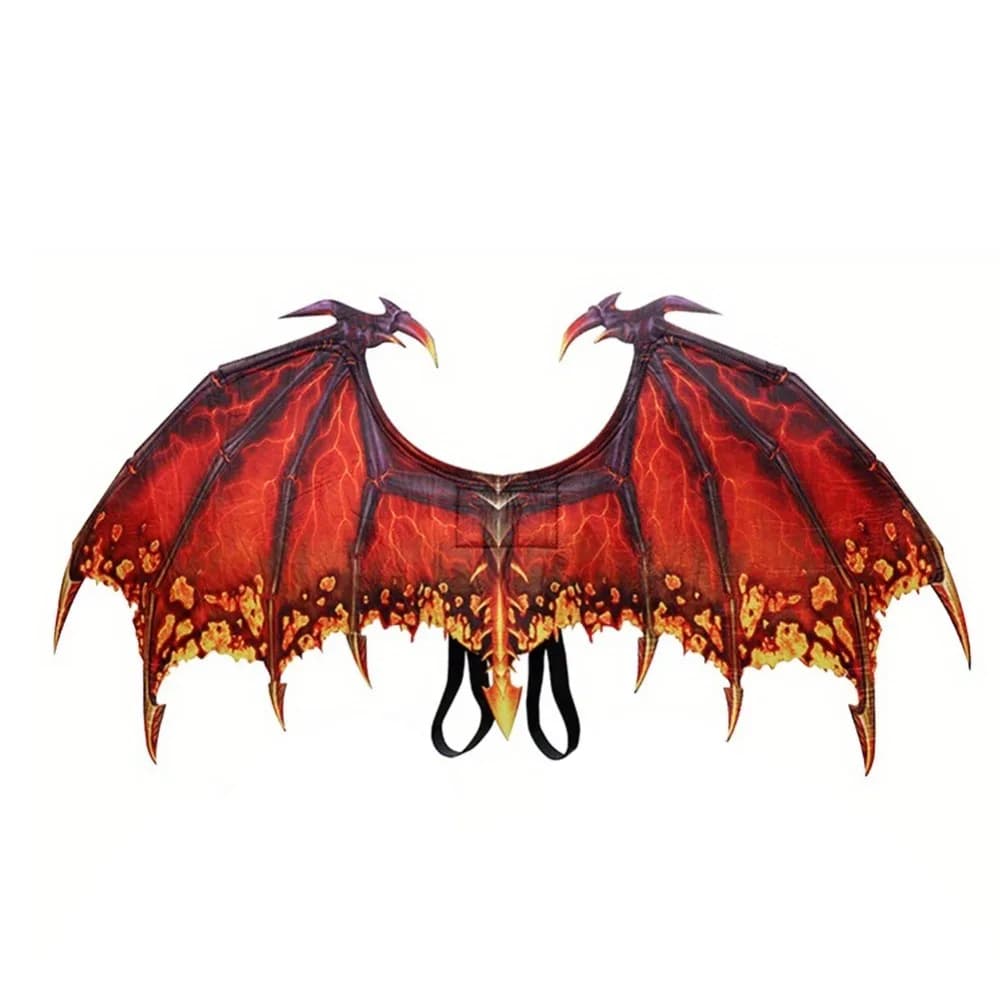 Pieghevole Halloween Dragon Wing Tessuto non tessuto Fascia elastica Masquerade Dragon Wing Universal Unisex Cosplay Wing Costume per bambini