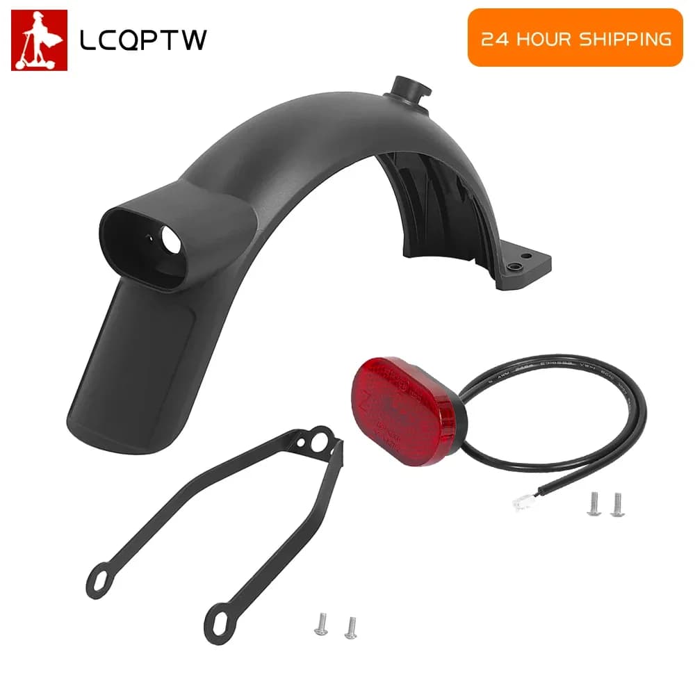 Parafango posteriore con blocco gancio per Xiaomi 4Lite Scooter elettrico 4 Lite Parafango posteriore Pneumatico Paraspruzzi Ala posteriore Freno Fanale posteriore