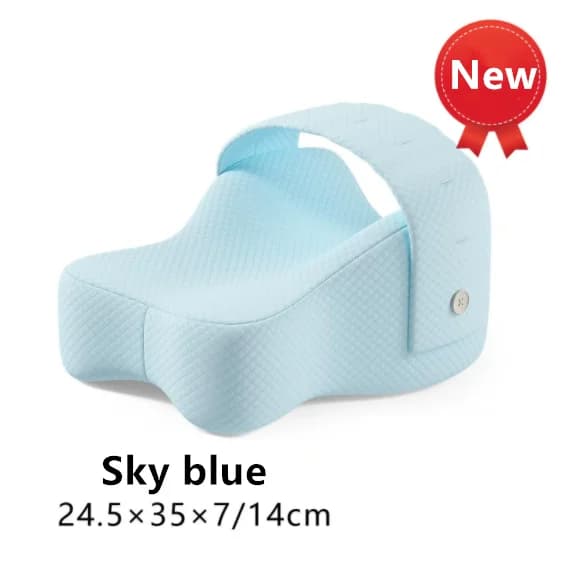 Cuscino per Ginocchia per Chi Dorme di Lato, Cuscino a Cuneo in Memory Foam Sagomato, Cuscini per Gambe per Dormire, Cuscino Distanziatore per Allineamento della Colonna Vertebrale, Dolore alla Schiena