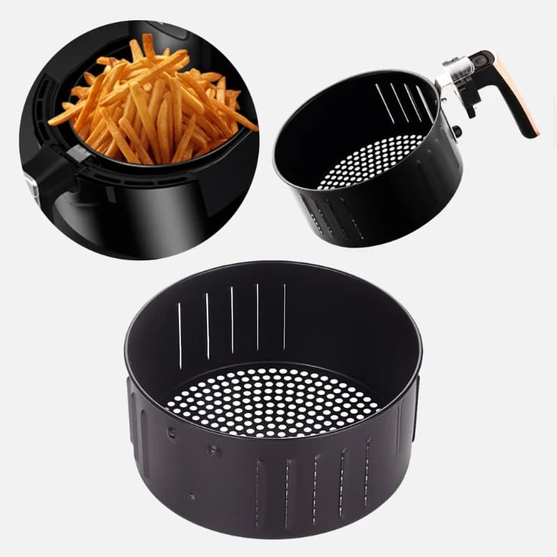Cestello Antiaderente per Friggitrice ad Aria, Vassoio di Drenaggio, Accessori per Frittura, Utensili da Cucina Lavabili in Lavastoviglie R9Ca 2.6L 3.5L