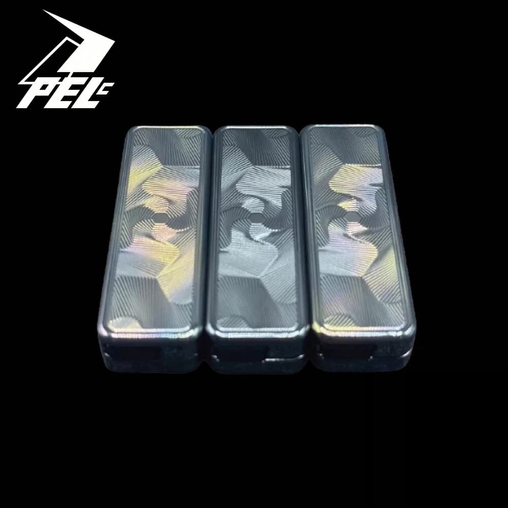 PEL EDC TITA PRO Fidget Slider Giocattolo Antistress in Zirconio, Giocattoli Fidget per Adulti, Slider in Metallo per Alleviare l'Ansia