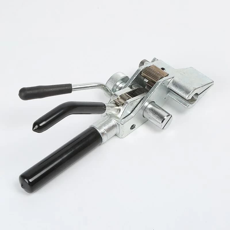 Utensile per Taglio Fascette in Acciaio Inox, Pistola per Tensionamento Strisce in Acciaio Inox, Pinza a Cricchetto per Fascette in Acciaio Inox