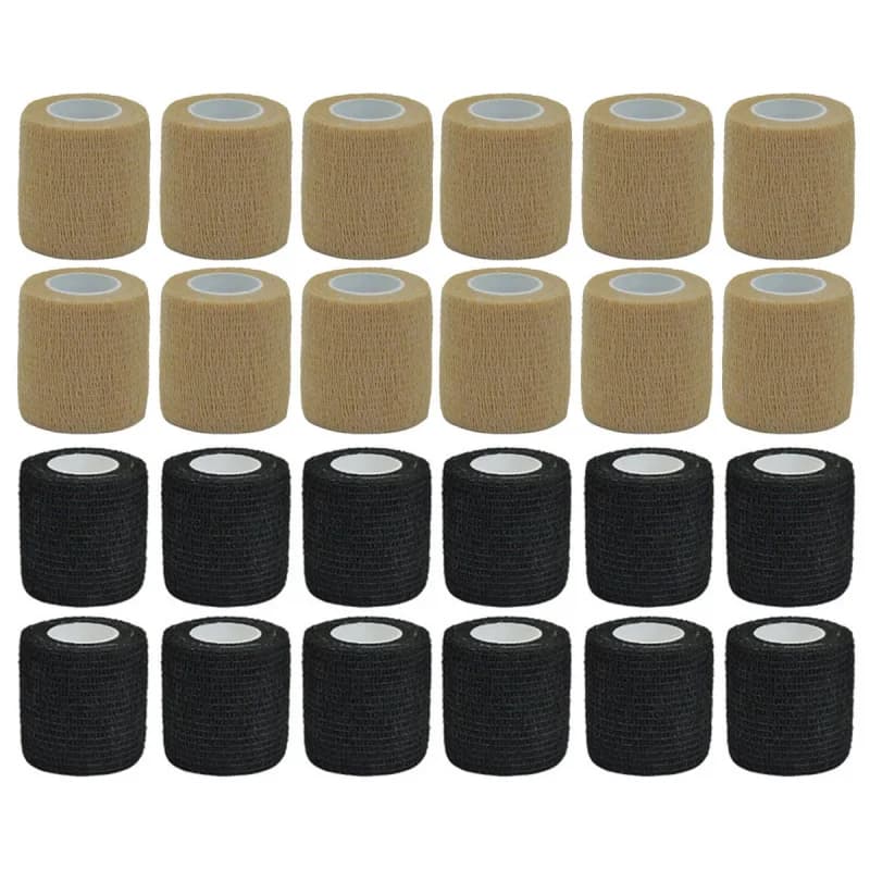 1/24 Pcs Beige Colorato Sport Benda Elastica Autoadesiva Nastro Avvolgente 4.5m Elastoplast Per Il Supporto Del Ginocchio Pad Dito Caviglia Palmo
