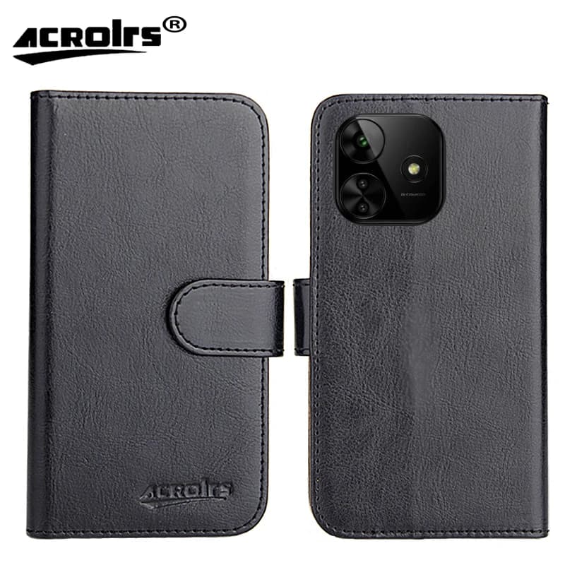For MyPhone N23 Plus 4G Case 6.7" 6 Colors Flip Luxury Fashion Retro Soft Leather Exclusive Phone Protective Crazy Horse Cover